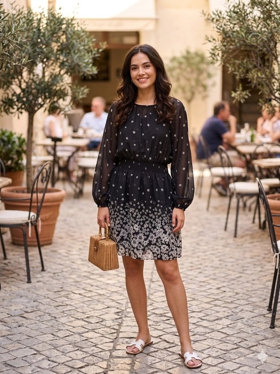 Tommy Hilfiger Dresses & Skirts - Tommy Hilfiger Black Floral Mini Dress